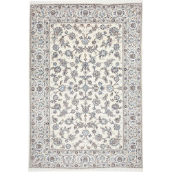Hand Made Rug Nain Kashmar Persia 200x295 Cream