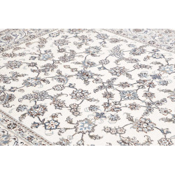 Hand Made Rug Nain Kashmar Persia 200x295 Cream