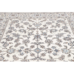 Hand Made Rug Nain Kashmar Persia 200x295 Cream