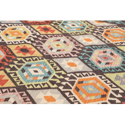 Rug Kilim Afghanistan 183x242 Dark Brown Charco