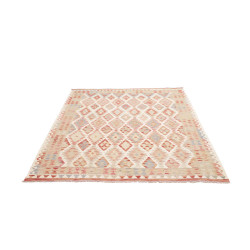 Tappeto Kilim Afghanistan 161x202 Crema Beige T