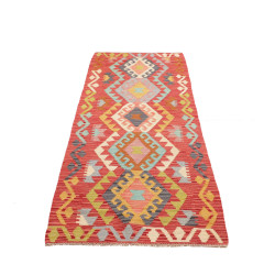 Rug Kilim Afghanistan 78x242 Terracotta Red Lig