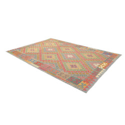 Rug Kilim Afghanistan 200x295 Grey Blue Pastel