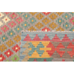 Rug Kilim Afghanistan 200x295 Grey Blue Pastel