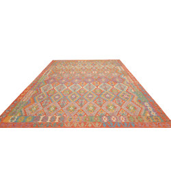 Tappeto Kilim Afghanistan 257x346 Arancione Ros
