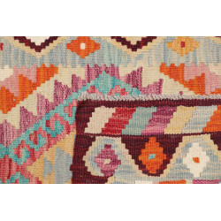 Rug Kilim Afghanistan 59x189 Light Blue Orange