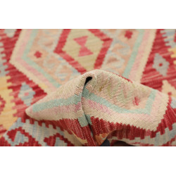 Rug Kilim Afghanistan 62x195 Red Beige Yellow B