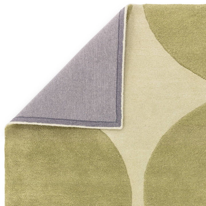 Tappeto Canvas geometrico verde chiaro e verde o