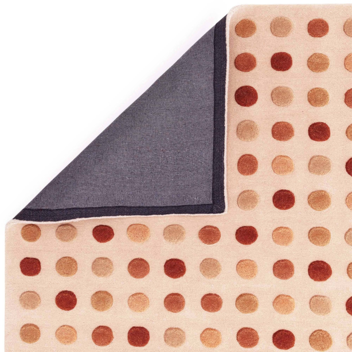 Tappeto Dotty geometrico beige e marrone 200x300
