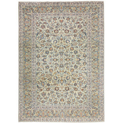 Hand Made Rug Kashan Persia 245x347 Sage Green