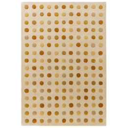 Rug Dotty geometric yellow gold beige 160x230 cm