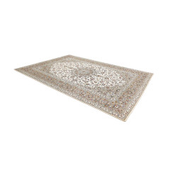 Hand Made Rug Kashan Persia 243x352 Cream White