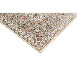 Hand Made Rug Kashan Persia 243x352 Cream White