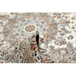 Hand Made Rug Kashan Persia 243x352 Cream White