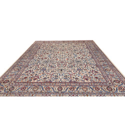 Hand Made Rug Mashad Persia 305x392 Cream Blue