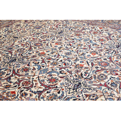 Hand Made Rug Mashad Persia 305x392 Cream Blue