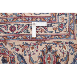 Hand Made Rug Mashad Persia 305x392 Cream Blue