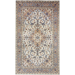 Hand Made Rug Kashan Fine Persia 150x250 Cream
