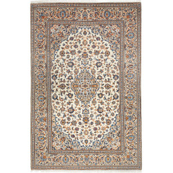Hand Made Rug Kashan Persia 198x303 Ivory Blue