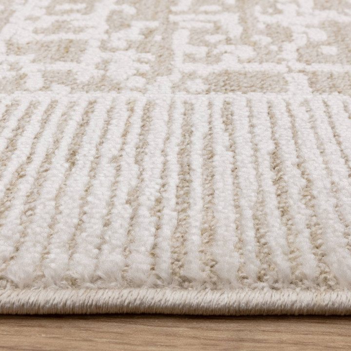Tappeto Anders astratto beige tortora e crema 16