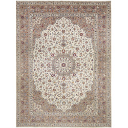 Hand Made Rug Kashan Persia 300x408 Ivory Taupe