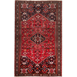 Hand Made Rug Shiraz Persia 163x258 Dark Red Na