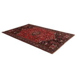 Hand Made Rug Shiraz Persia 163x258 Dark Red Na