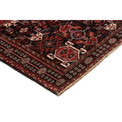 Hand Made Rug Shiraz Persia 163x258 Dark Red Na