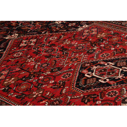 Hand Made Rug Shiraz Persia 163x258 Dark Red Na