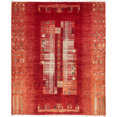 Hand Made Rug Siva Pakistan 244x290 Terracotta