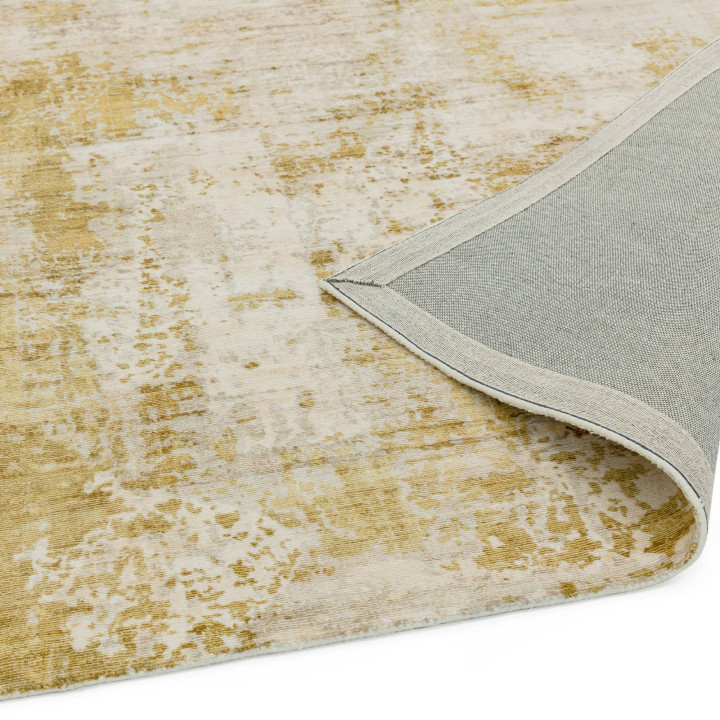 Rug Gatsby abstract gold yellow white light grey