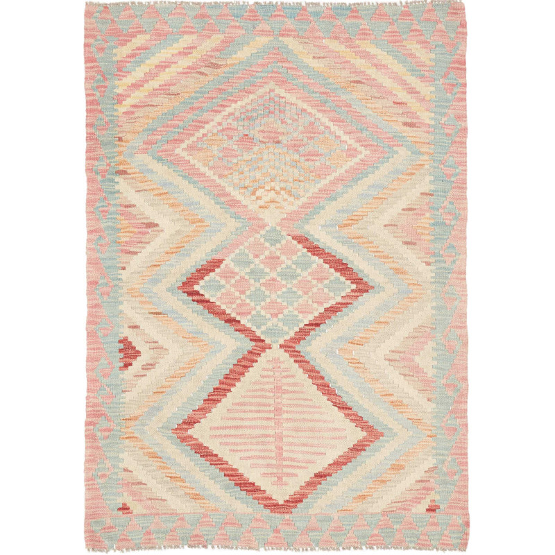 Hand Made Rug Kilim Afghanistan 98x139 Light Pi