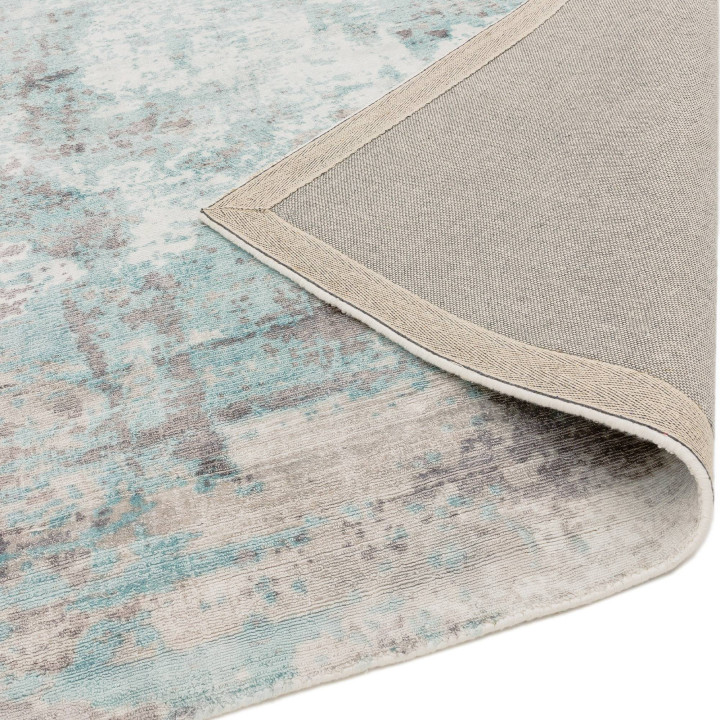 Rug Gatsby abstract light blue grey taupe white