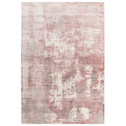 Tappeto Gatsby astratto rosa e grigio chiaro 120
