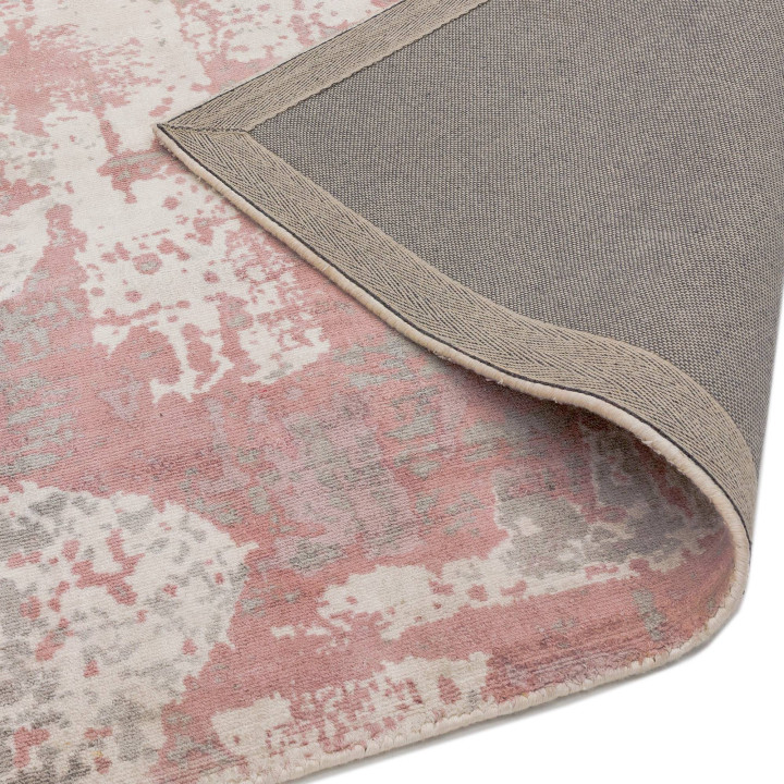 Rug Gatsby abstract antique pink white light gre