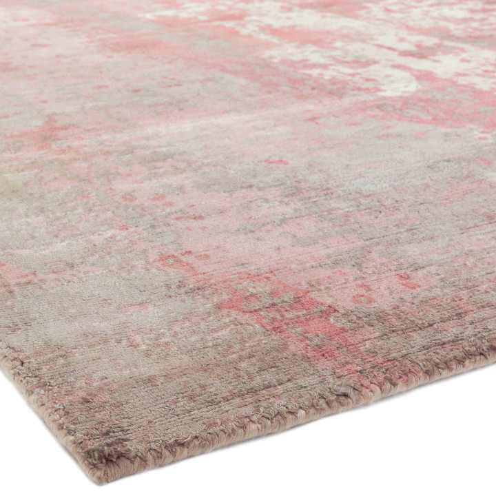 Rug Gatsby abstract antique pink white light gre