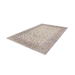 Hand Made Rug Kashan Persia 213x310 Beige Blue