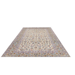Hand Made Rug Kashan Persia 213x310 Beige Blue