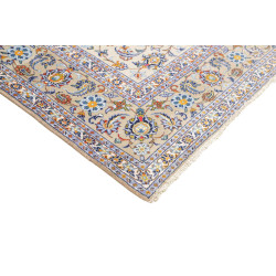 Hand Made Rug Kashan Persia 213x310 Beige Blue