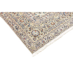 Hand Made Rug Kashan Persia 253x415 Cream White