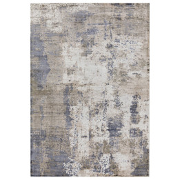 Tappeto Gatsby astratto grigio e argento 160x230