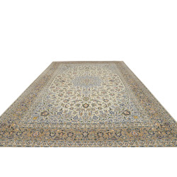 Hand Made Rug Kashan Persia 320x442 Cream White