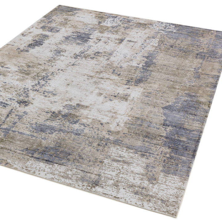 Tappeto Gatsby astratto grigio e argento 240x340