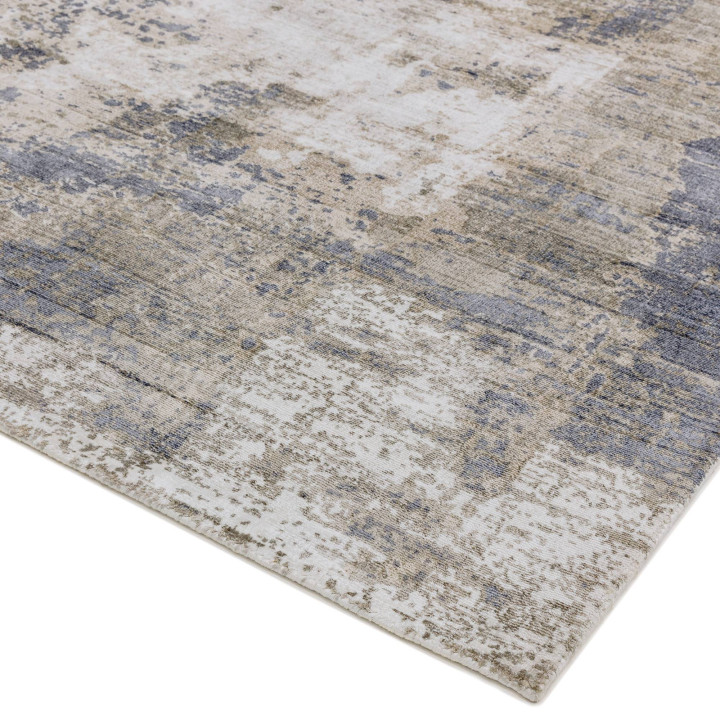 Tappeto Gatsby astratto grigio e argento 240x340