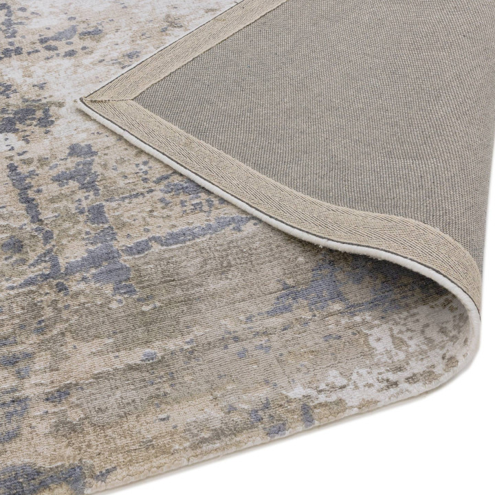 Tappeto Gatsby astratto grigio e argento 240x340