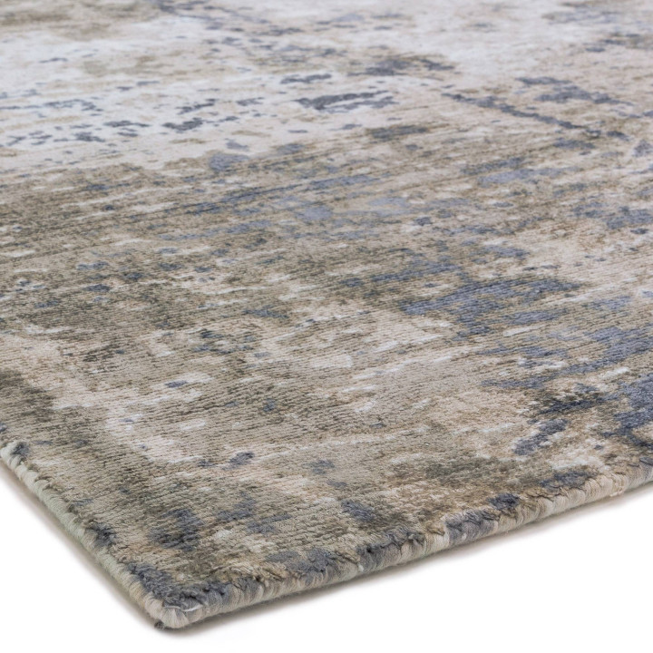 Tappeto Gatsby astratto grigio e argento 240x340