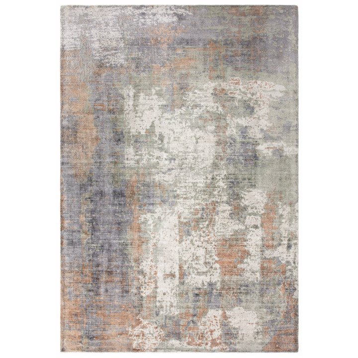 Tappeto Gatsby astratto rame e arancione 120x170