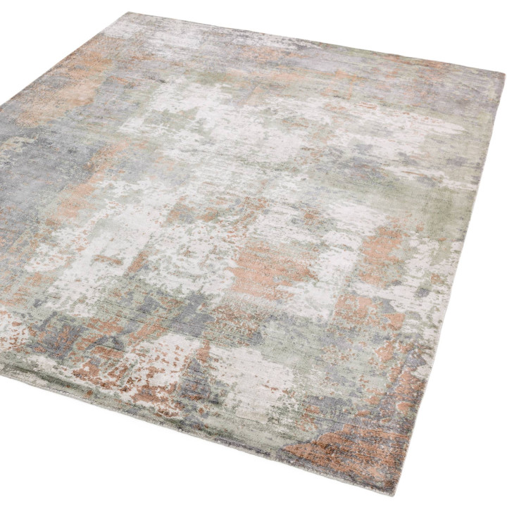 Tappeto Gatsby astratto rame e arancione 120x170