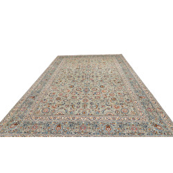 Tappeto Originale Kashan Persia 273x422 Azzurro