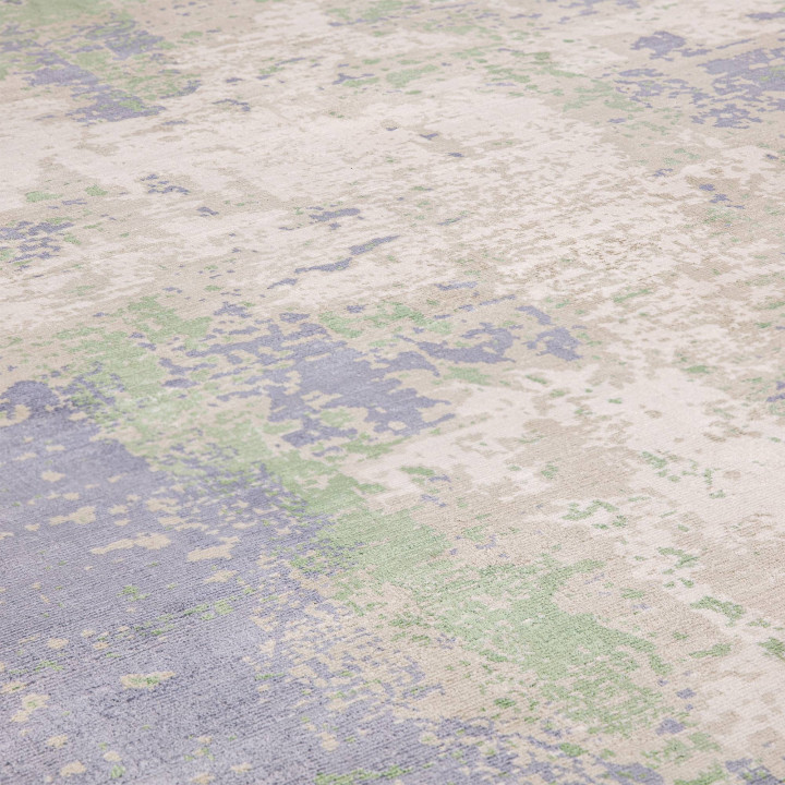 Rug Gatsby abstract light green grey ivory 200x2
